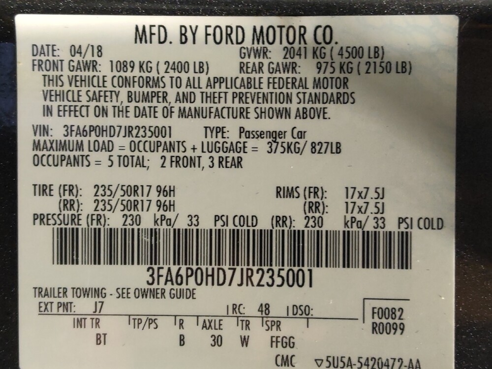 2018 Ford Fusion in Houston, TX 77074 - 18098033 33