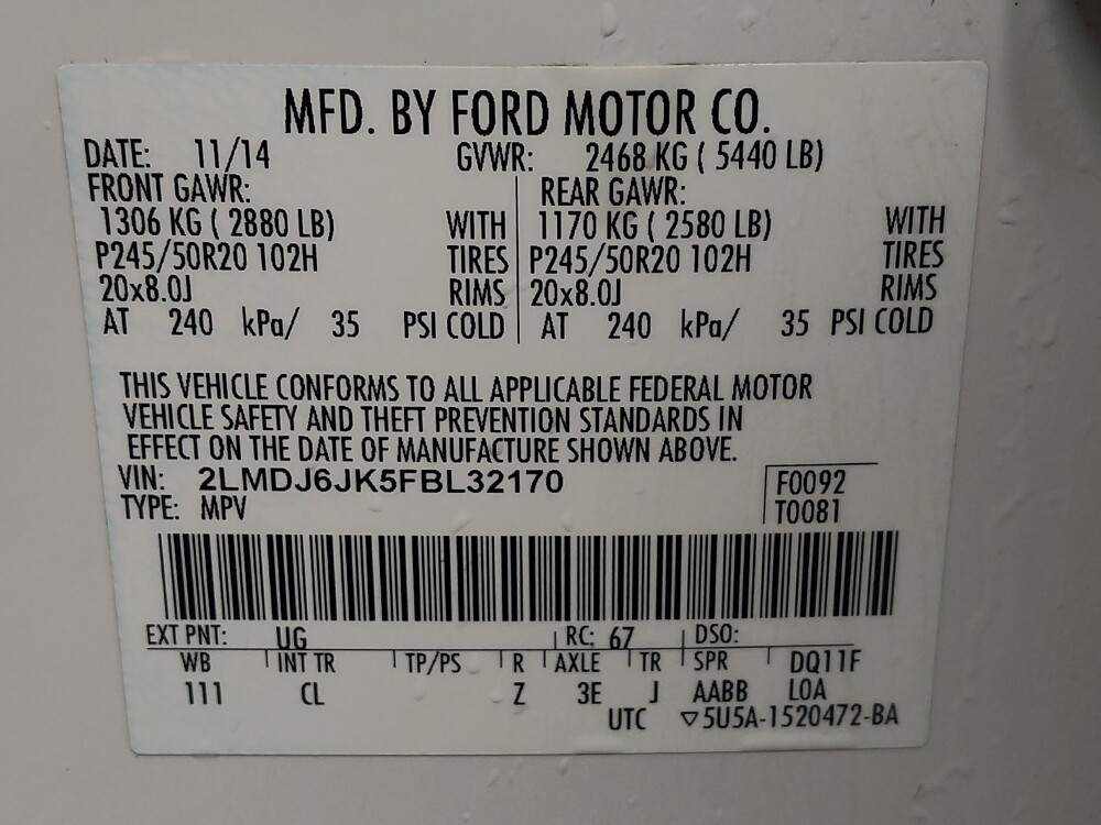 2015 Lincoln MKX in Houston, TX 77034 - 18098050 33