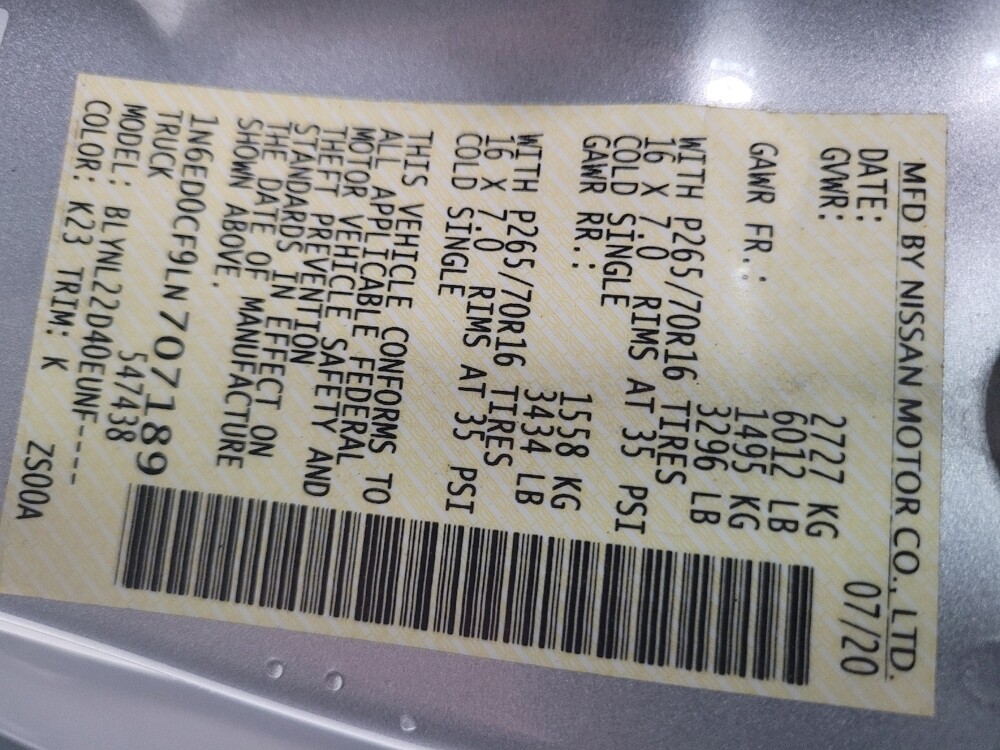 2020 Nissan Frontier in Madison, TN 37115 - 18098137 33