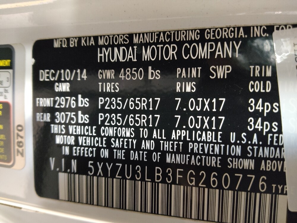 2015 Hyundai Santa Fe in Marietta, GA 30062 - 18098197 33