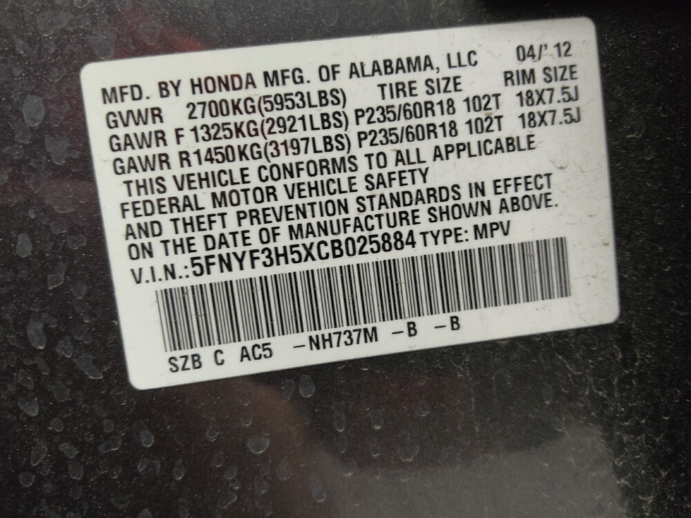 2012 Honda Pilot in Mesa, AZ 85210 - 18098198 33
