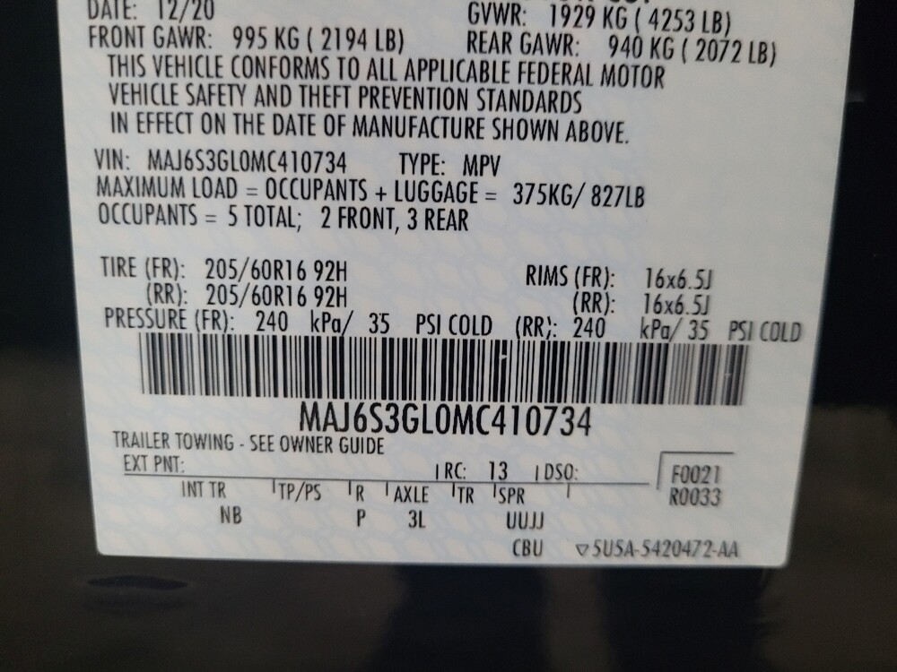 2021 Ford EcoSport in Williamstown, NJ 8094 - 18098231 33