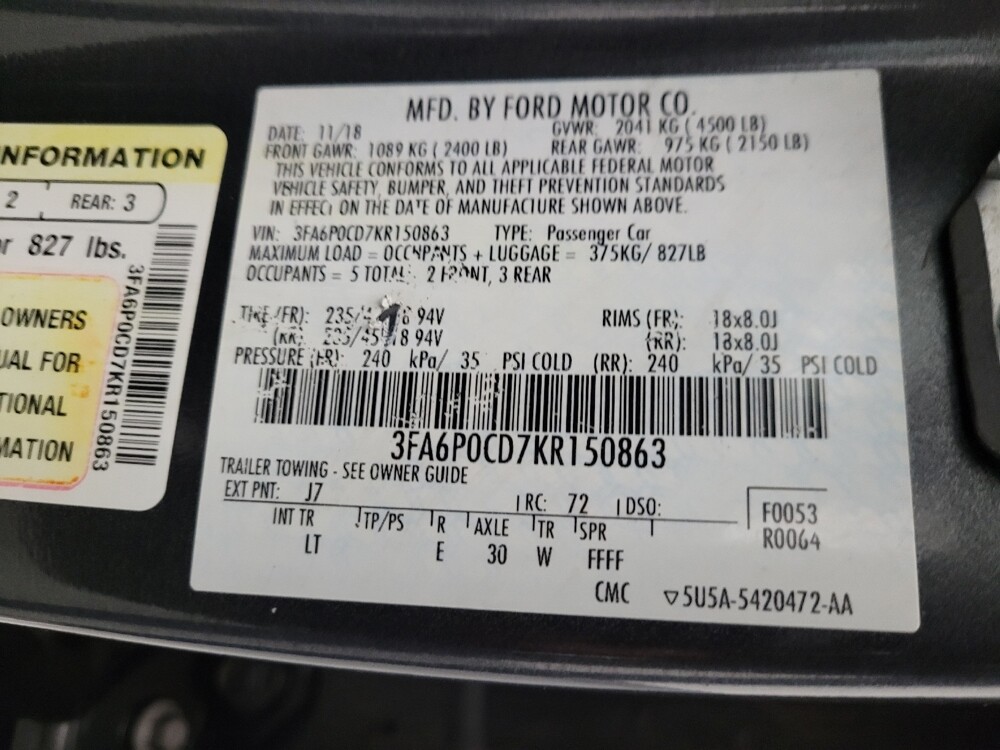 2019 Ford Fusion in Albuquerque, NM 87113 - 18098235 33