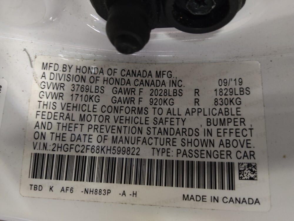 2019 Honda Civic in Charleston, SC 29414 - 18098240 33