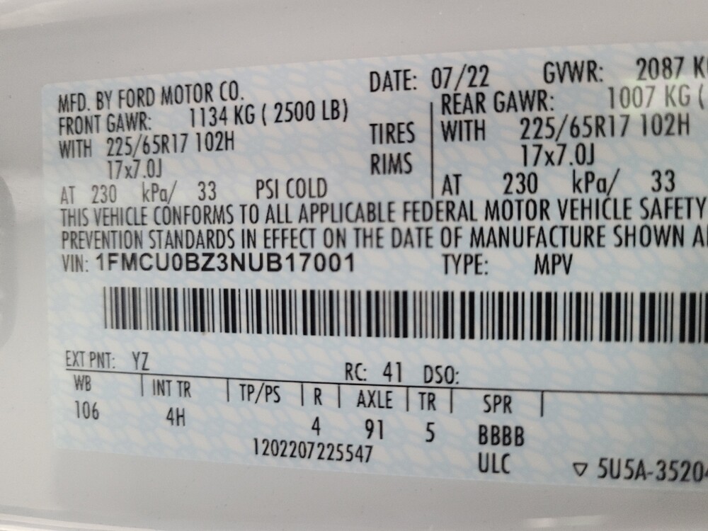 2022 Ford Escape in Reno, NV 89502 - 18098250 33