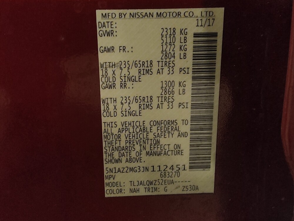 2018 Nissan Murano in Orlando, FL 32808 - 18098258 33