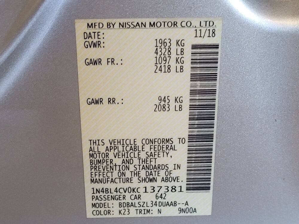 2019 Nissan Altima in Ocala, FL 34471 - 18098262 33