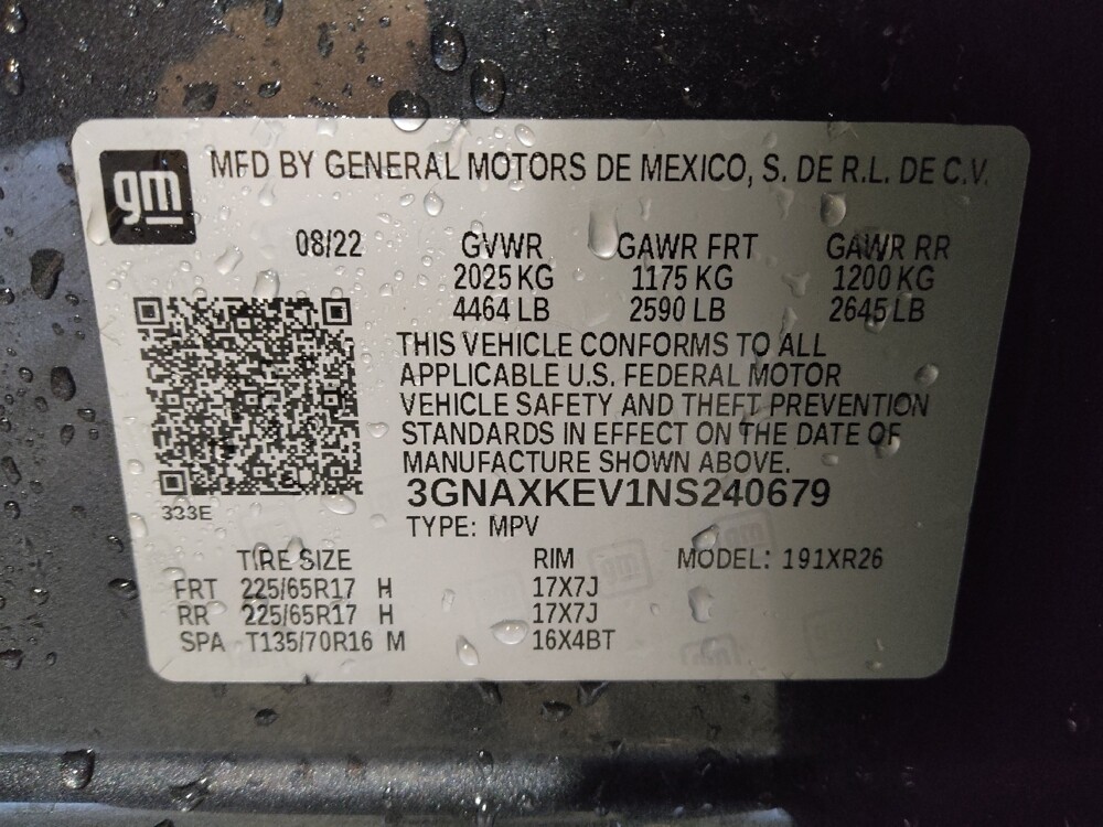 2022 Chevrolet Equinox in Lauderdale Lakes, FL 33313 - 18098268 33