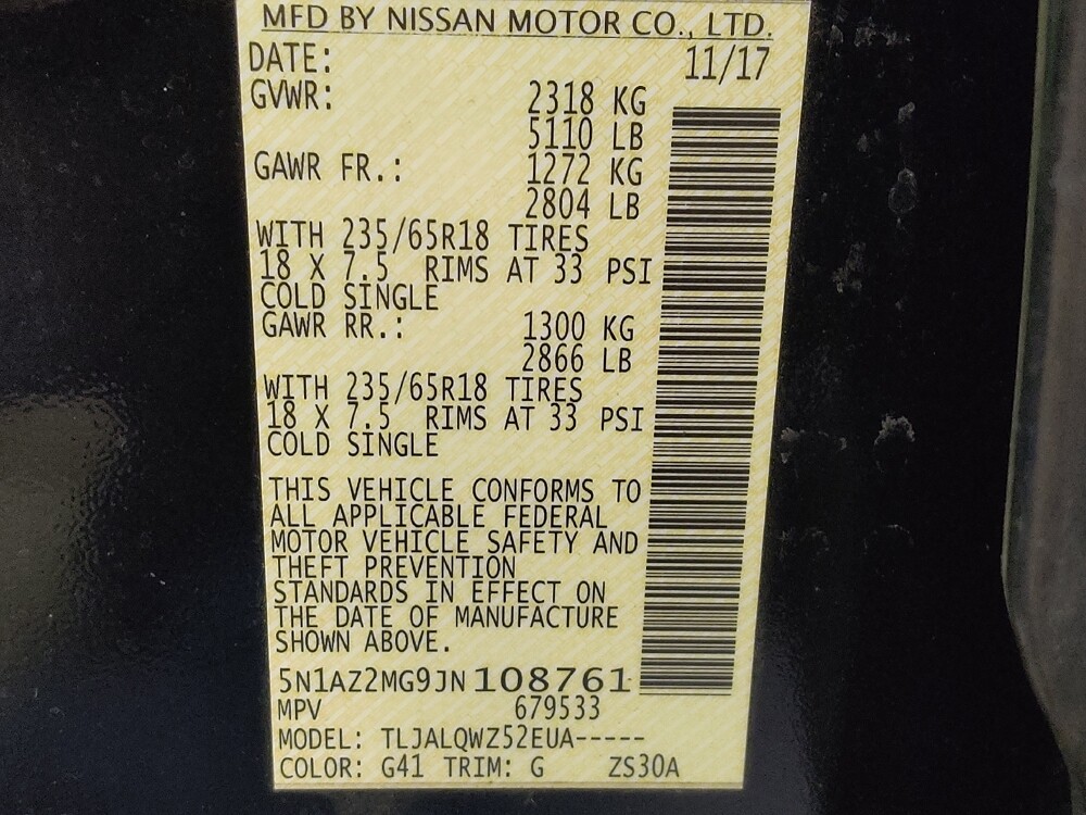 2018 Nissan Murano in Baton Rouge, LA 70816 - 18098299 33