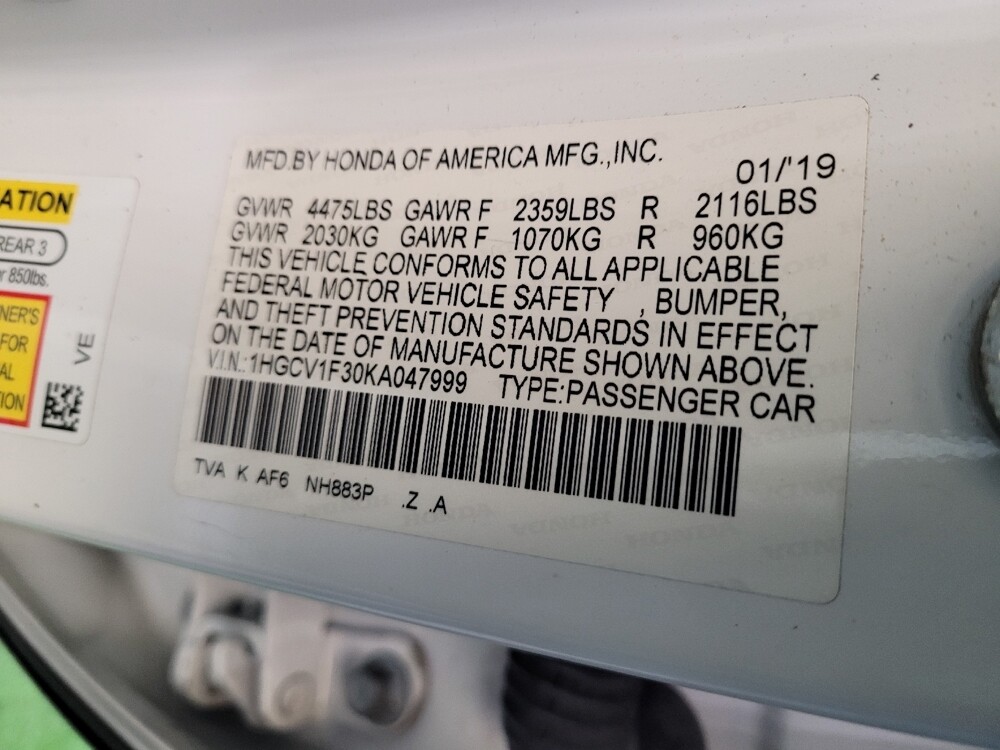 2019 Honda Accord in Grand Rapids, MI 49508 - 18098305 33