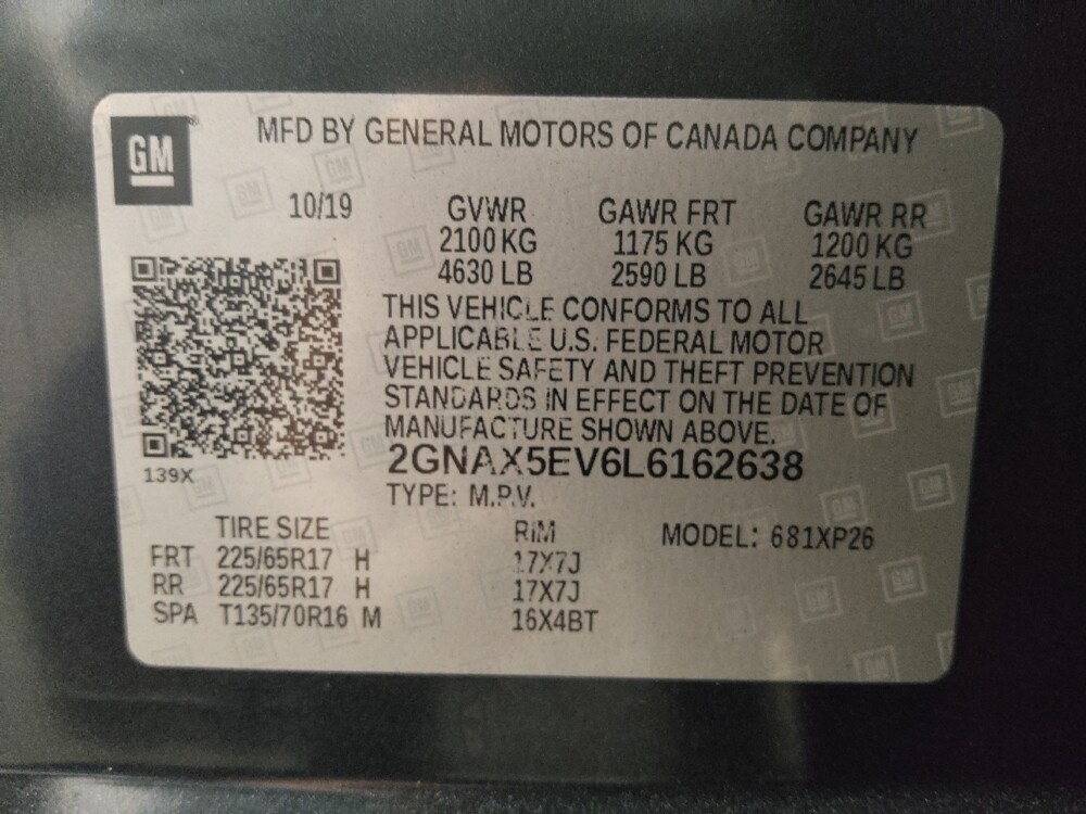 2020 Chevrolet Equinox in Eastpointe, MI 48021 - 18098336 33