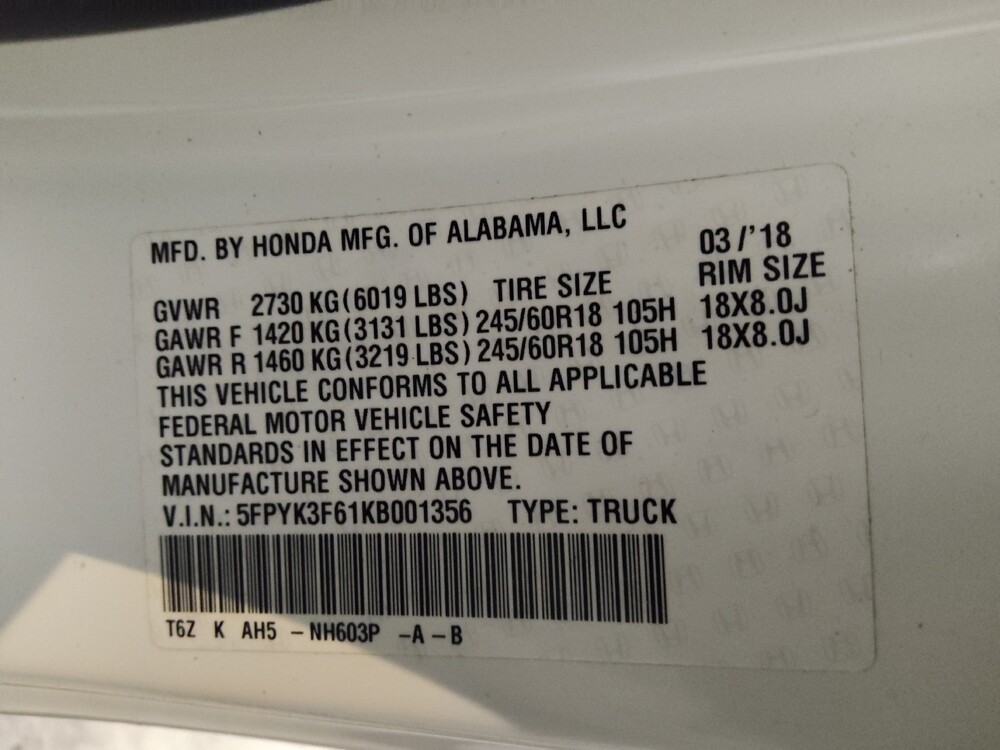 2019 Honda Ridgeline in Marietta, GA 30062 - 18098379 33