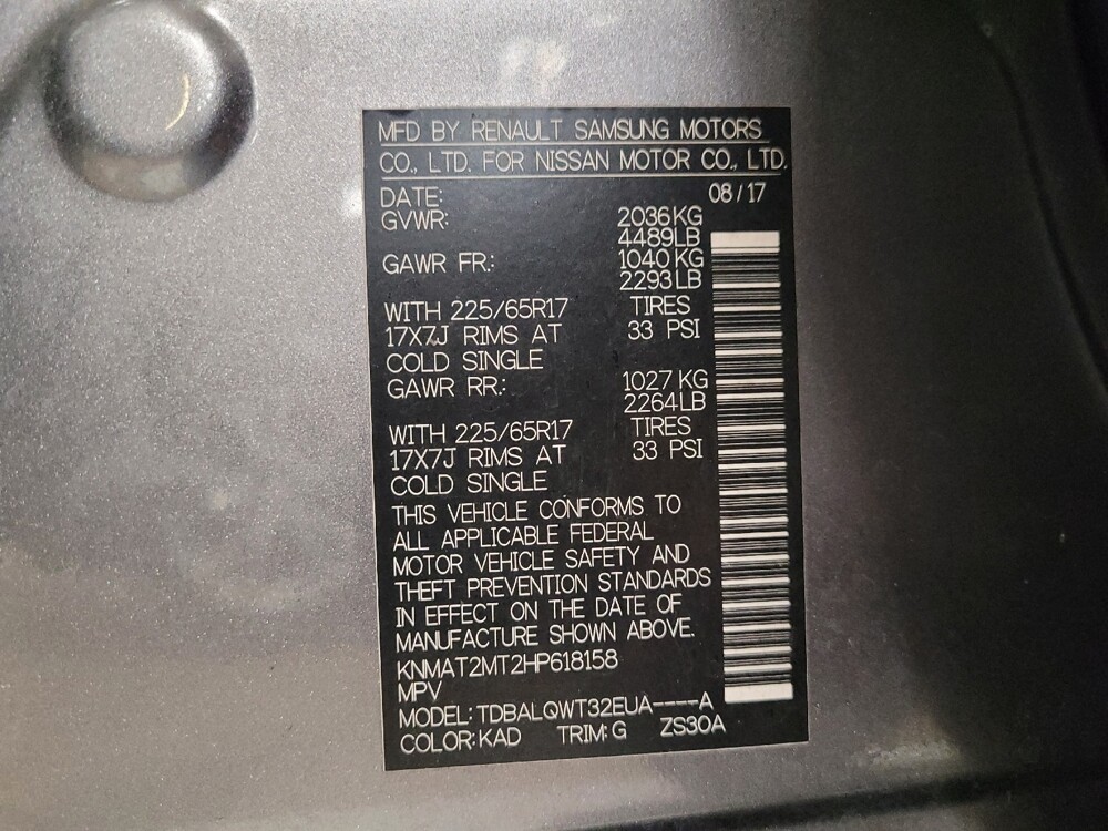 2017 Nissan Rogue in Hialeah, FL 33014 - 18098385 33