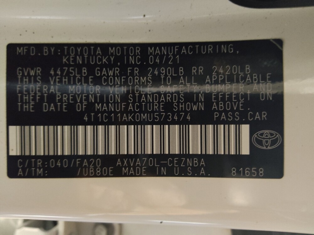 2021 Toyota Camry in Winston-Salem, NC 27103 - 18098390 33