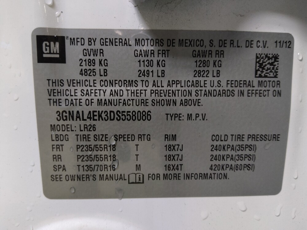 2013 Chevrolet Captiva Sport in Lakeland, FL 33815 - 18098411 33