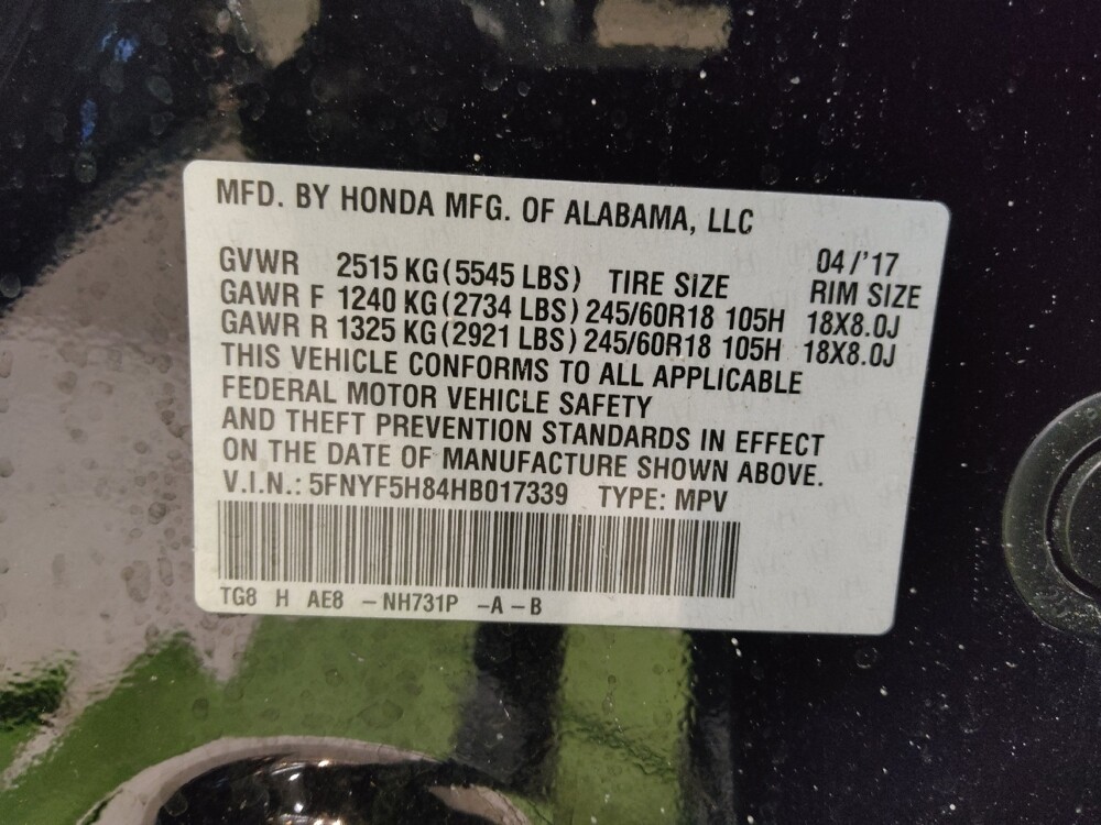 2017 Honda Pilot in Tallahassee, FL 32304 - 18098412 33