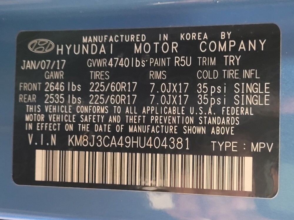 2017 Hyundai Tucson in West Palm Beach, FL 33409 - 18098454 33