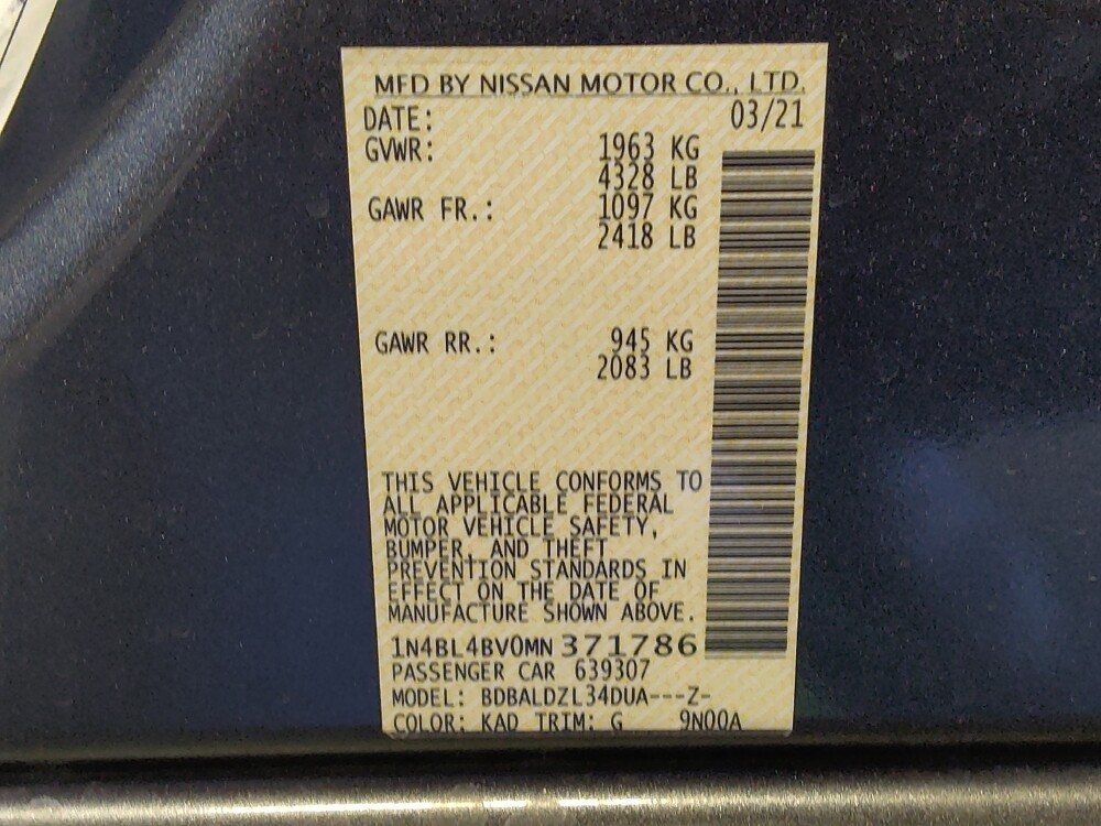 2021 Nissan Altima in Glendale, AZ 85301 - 18098467 33