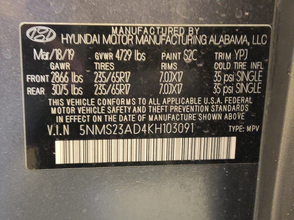 2019 Hyundai Santa Fe in Mesa, AZ 85210 - 18098468 33