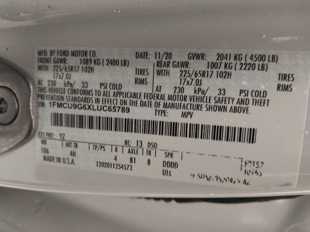 2020 Ford Escape in Wichita, KS 67207 - 18098495 33