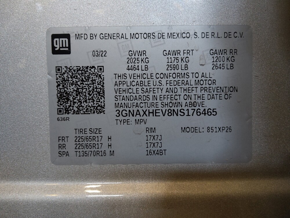 2022 Chevrolet Equinox in Jacksonville, FL 32210 - 18098584 33