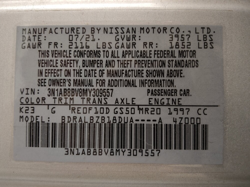 2021 Nissan Sentra in Denver, CO 80012 - 18098598 33