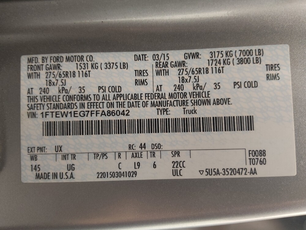 2015 Ford F150 in Colorado Springs, CO 80909 - 18098601 33