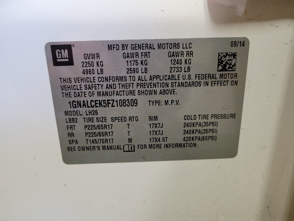 2015 Chevrolet Equinox in Cincinnati, OH 45255 - 18098616 33