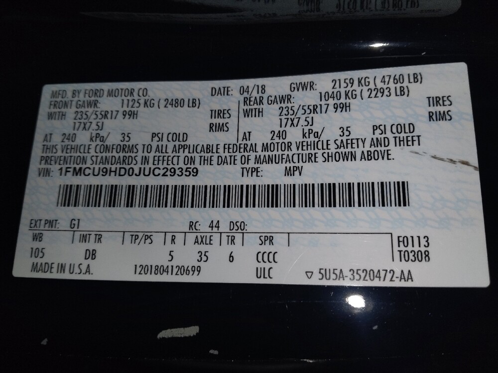 2018 Ford Escape in Kissimmee, FL 34744 - 18098632 33