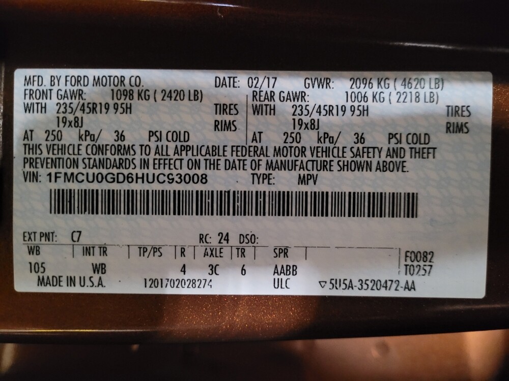 2017 Ford Escape in Jacksonville, FL 32210 - 18098664 33