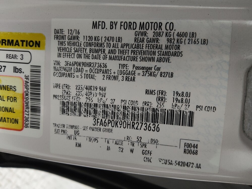 2017 Ford Fusion in St. Louis, MO 63136 - 18098669 33