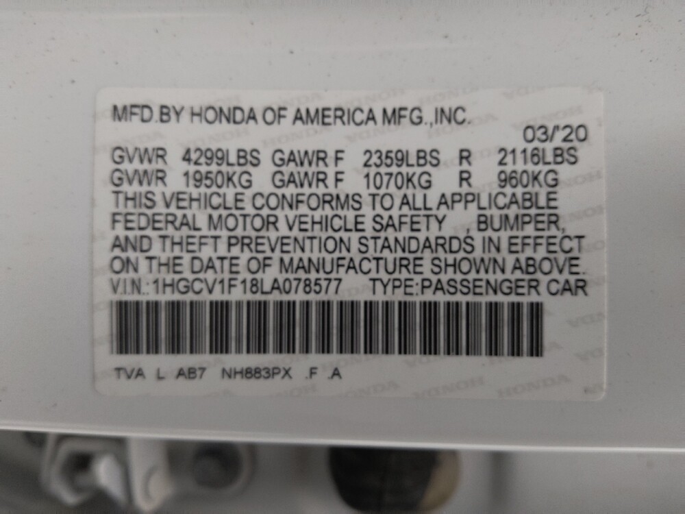 2020 Honda Accord in Lakewood, CO 80215 - 18098702 33