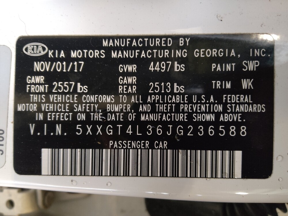 2018 Kia Optima in Ocala, FL 34471 - 18098734 33