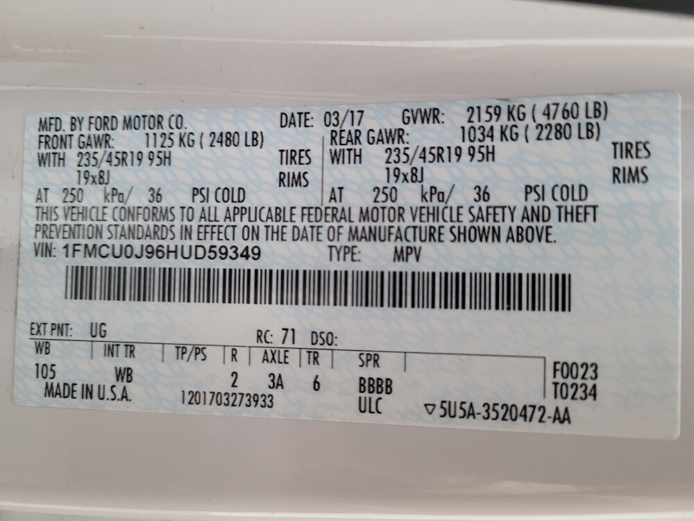 2017 Ford Escape in Bakersfield, CA 93309 - 18098795 33