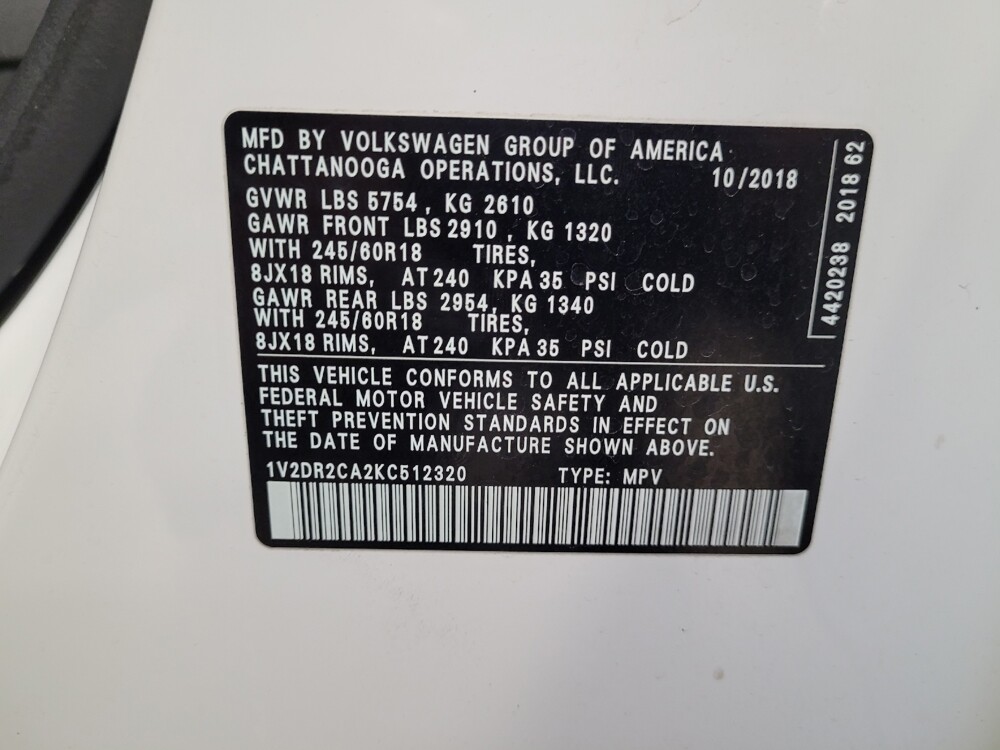 2019 Volkswagen Atlas in El Cajon, CA 92020 - 18098805 33