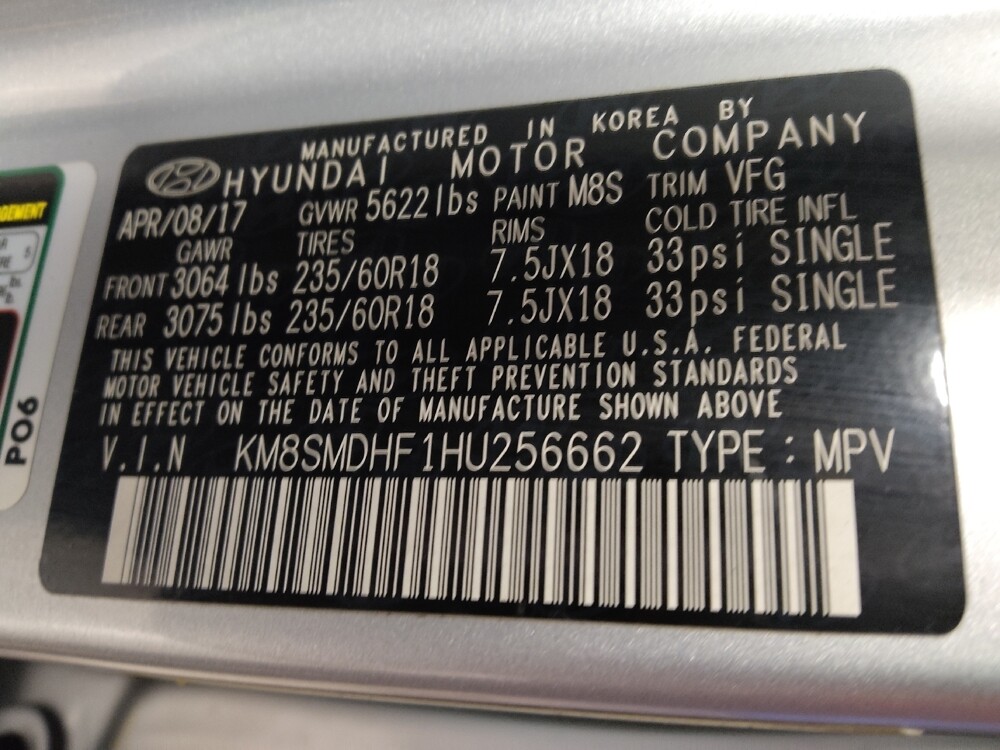 2017 Hyundai Santa Fe in Morrow, GA 30260 - 18098830 33