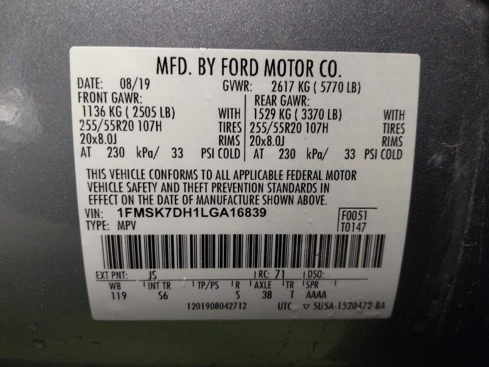 2020 Ford Explorer in Glendale, AZ 85301 - 18098852 33