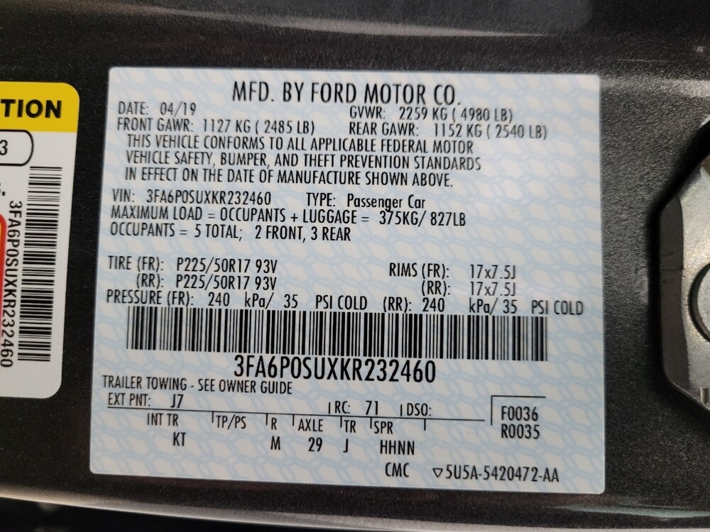 2019 Ford Fusion in Albuquerque, NM 87123 - 18098854 33