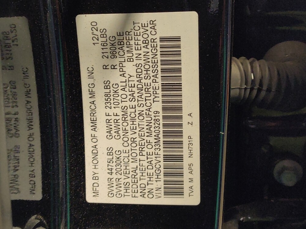 2021 Honda Accord in Glendale, AZ 85301 - 18098855 33