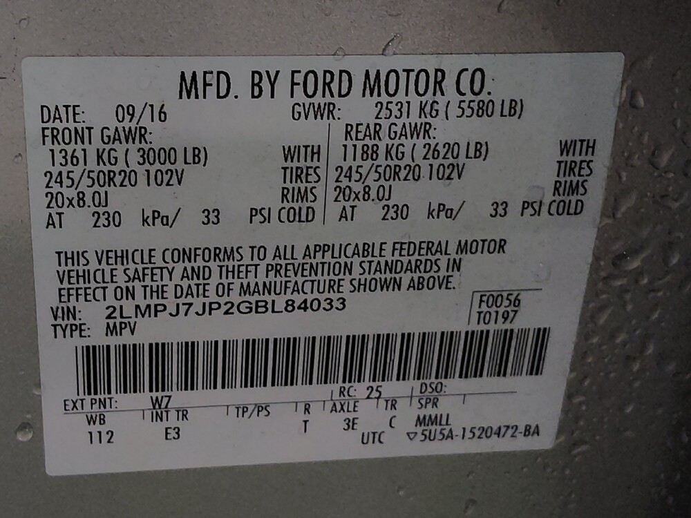 2016 Lincoln MKX in Fort Myers, FL 33907 - 18098860 33