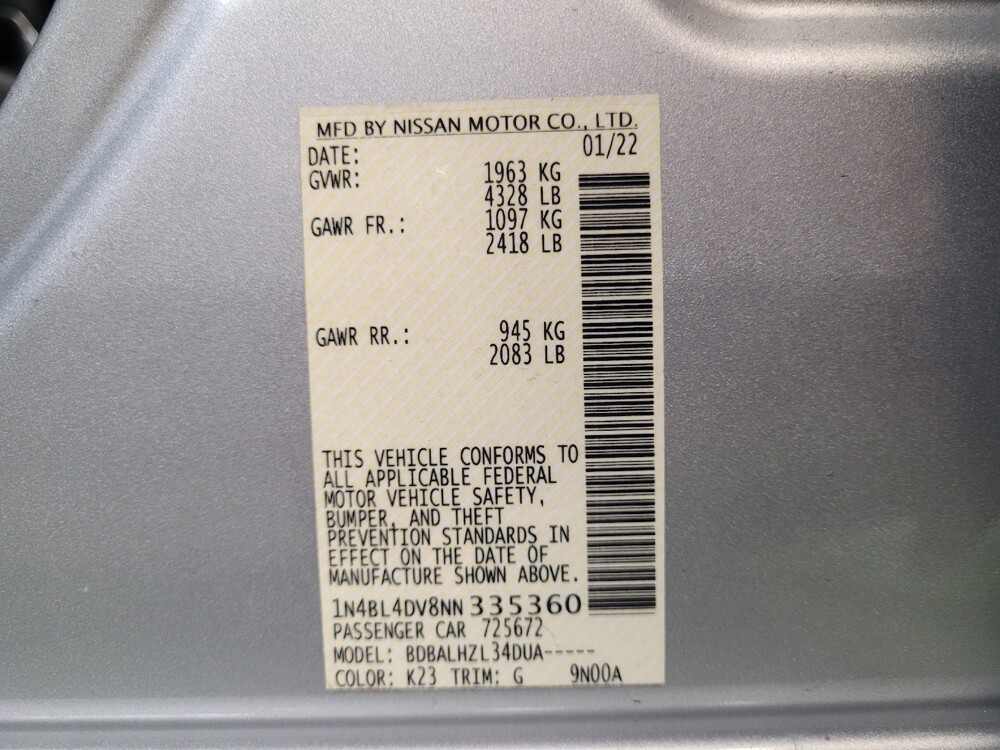 2022 Nissan Altima in Charleston, SC 29414 - 18098868 33