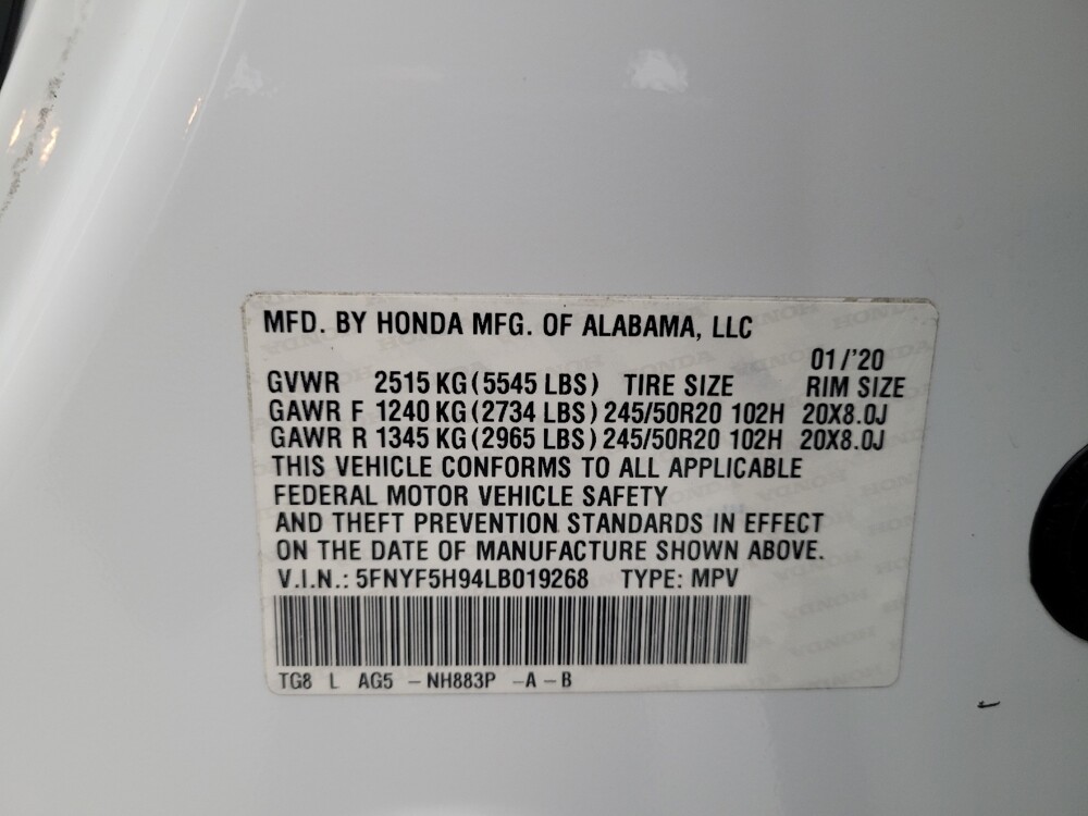 2020 Honda Pilot in Tampa, FL 33619 - 18098869 33