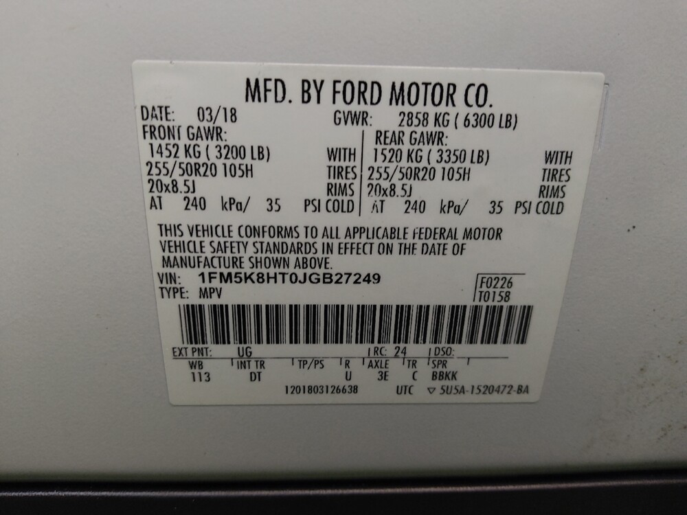 2018 Ford Explorer in Fort Myers, FL 33907 - 18098878 33