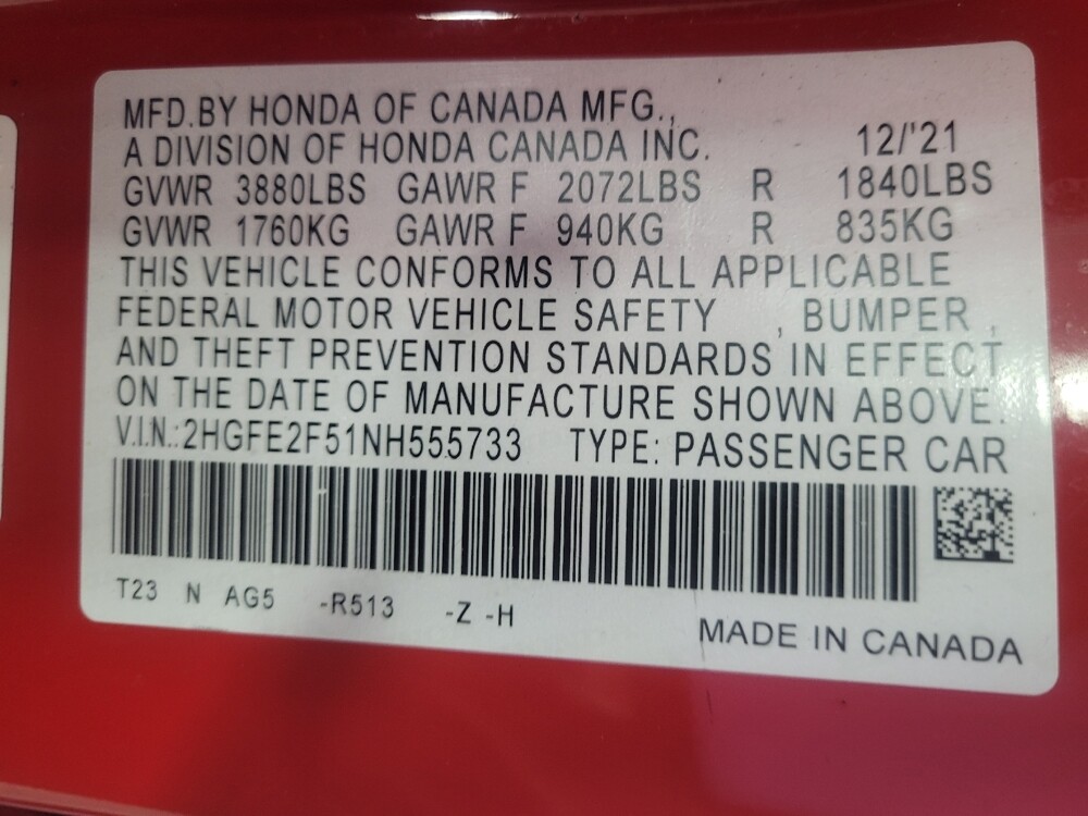 2022 Honda Civic in Birmingham, AL 35215 - 18098885 33