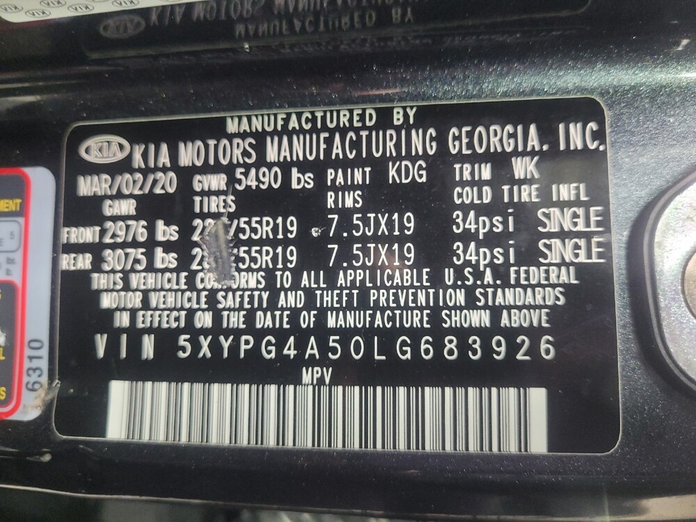 2020 Kia Sorento in Charleston, SC 29414 - 18098893 33