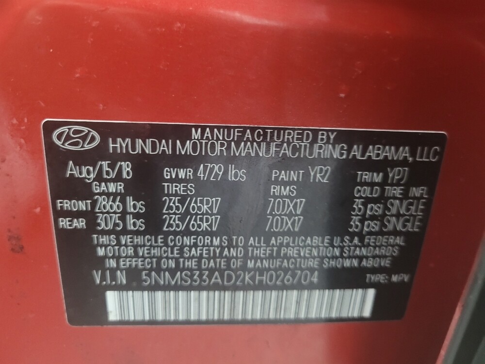 2019 Hyundai Santa Fe in Memphis, TN 38115 - 18098916 33