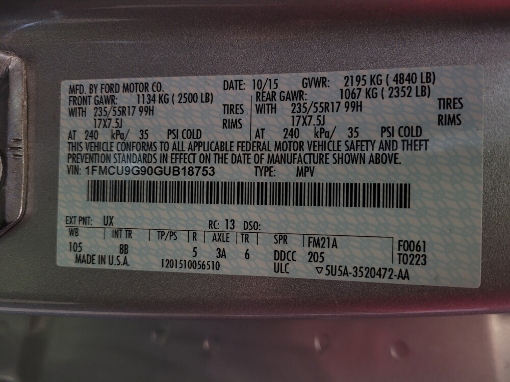 2016 Ford Escape in Louisville, KY 40258 - 18098944 33