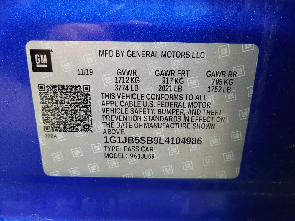 2020 Chevrolet Sonic in Maple Heights, OH 44137 - 18098948 33