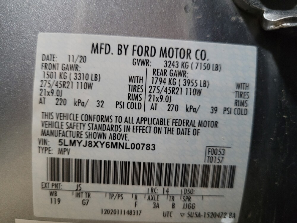 2021 Lincoln Aviator in Chesapeake, VA 23320 - 18098956 33