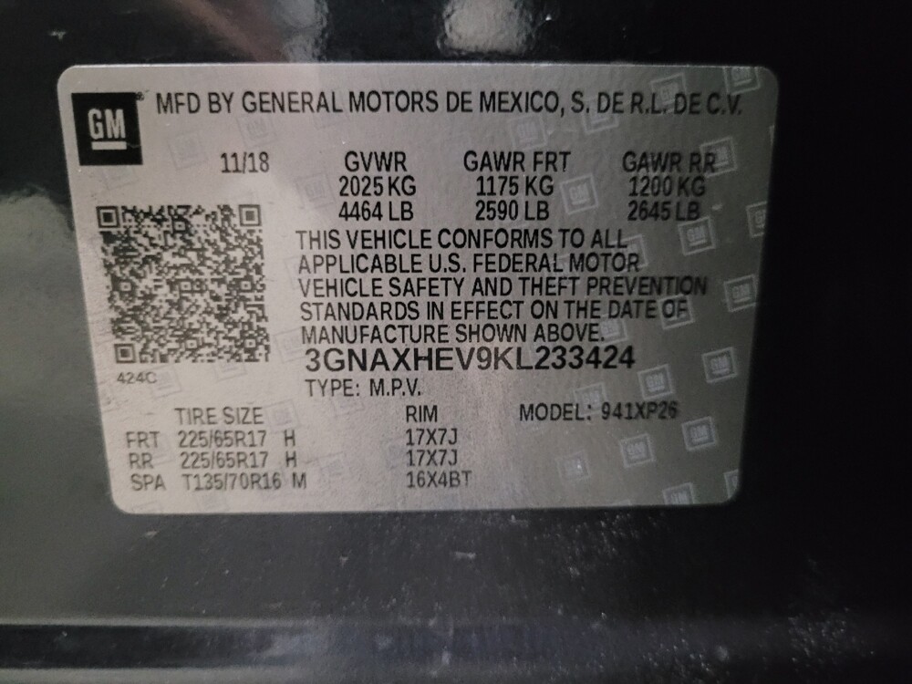 2019 Chevrolet Equinox in Glen Burnie, MD 21061 - 18098962 33